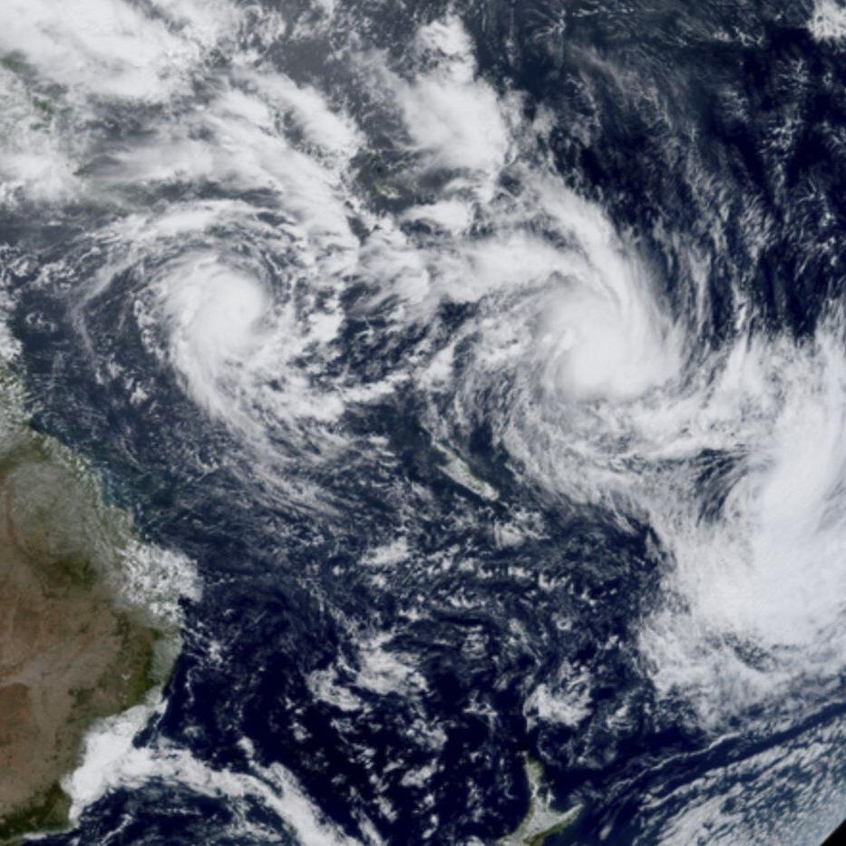 Three tropical cyclones are swirling in the South Pacific